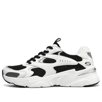 (WMNS) Skechers D'LITES 'White Black' 117354-BKW