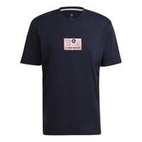 adidas Psychic Coach M Funny Printing Sports Stylish Short Sleeve Blue GN8184