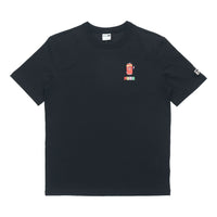 PUMA Sports Alphabet Printing Round Neck Short Sleeve Black 531335-51