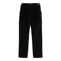 adidas Solid Color Corduroy Straight Sports Pants/Trousers/Joggers Black HC2201