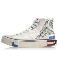 (WMNS) Li-Ning Superwave Canvas Hi 'White Grey' AGCQ202-2
