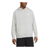 Men's Nike Solid Color Logo Printing Hooded Long Sleeves Gray CZ7858-063