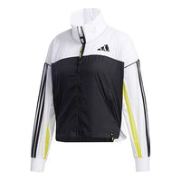 (WMNS) adidas CVA WB Sports Jacket Black/White GF0132