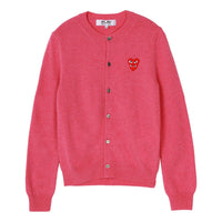 (WMNS) COMME des GARCONS PLAY Cardigan Red Emblem 'Pink' AZ-N075-051-4