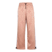 Nike x CLOT Rose Gold Silk Pattern Track Pants For Men Pink CT4088-605
