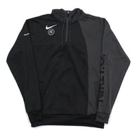 Nike Alphabet Logo Printing Zipper Reflective hooded Drawstring Black Gray Blackgray AT6098-060