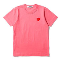 (WMNS) COMME des GARCONS PLAY Logo Tee 'Pink' AZ-T271-051-3