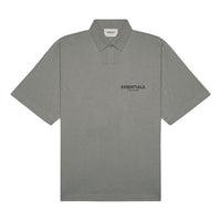 Fear of God Essentials SS20 Logo Polo Shirt 'Charcoal' FOG-SS20-404