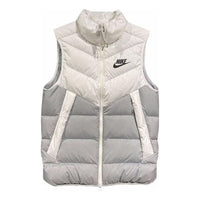 Nike Windproof Warm Stand Collar Down Vest 'White Grey' DV0757-100