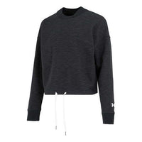 (WMNS) Under Armour Essential Script Crew Sweatshirt 'Black' 1374108-001