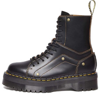 (WMNS) Dr. Martens Jadon Decon Smooth Platform Leather Boot 'Black' 31211001