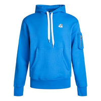 Nike Men's Sportswear Airmoji Ft W Cartoon Patch Sports Hooded Sweater For Blue DA8738-403