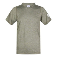 adidas Casual Sports Round Neck Training Short Sleeve Dark Green FL4616