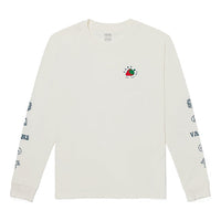 (WMNS) Vans Strawberry Printing Round Neck Pullover Long Sleeves Creamy White VN0A5F6AFS8