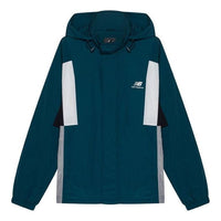 New Balance Athletics Higher Learning Windbreaker 'Teal White' NAA33013-GRN