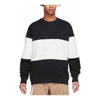 Nike Club+ French Terry Crew Neck Sweatshirt 'Black White' FB7849-010