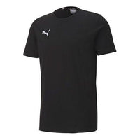 PUMA Essential Regular Fit Logo Printed T-Shirt 'Black' 656578-03