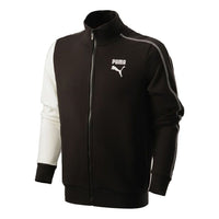 PUMA Kontrast T7 Stand Collar Contrasting Colors Jacket Black 531310-01