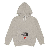 COMME des GARCONS PLAY x The North Face Crossover play together Series Logo hooded Drawstring Grey AE-T204-051-1