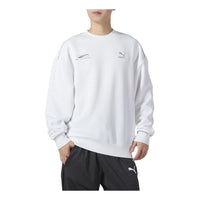PUMA Solid Color Casual Sweater 'White' 625075-02