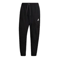 Men's adidas 3S tape Wov Pt Sports Stylish Woven Bundle Feet Cropped Pants/Trousers Black GM5751