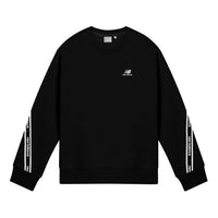 (WMNS) New Balance Crew Neck Pullover 'Black White' NCA3N512-BK