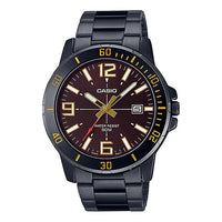 Casio Dress Classic Analog Watch 'Metallic Black Gold' MTP-VD01B-5BV