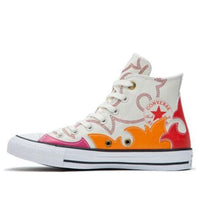 (WMNS) Converse Chuck Taylor All Star LE High Egret Red Orange 'White Red' 564954C