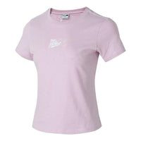 (WMNS) PUMA Logo T-Shirt 'Pink' 626865-60