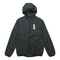adidas Casual Sports hooded Windproof Woven Jacket Black EI5588