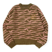Drew House Sketch Mascot Squiggle Sweater 'Olive Mauve' DR-FW21-090
