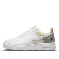 (GS) Nike Air Force 1 Crater 'Move To Zero - White Orange' DH4339-100