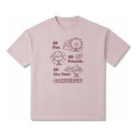 (WMNS) Converse Block Party Oversized Tee 'Pink' 10025885-A02