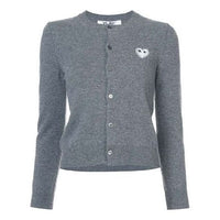 (WMNS) COMME des GARCONS PLAY Cardigan White Emblem 'Grey' AZ-N061-051-3