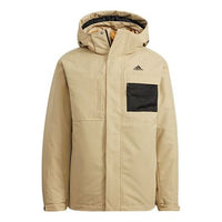 adidas 3in1 Dwn Jkt 3 In 1 Stay Warm Hooded Down Jacket Light Khaki H20771