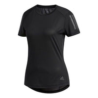 (WMNS) adidas OWN THE RUN Climalite Running Short-sleeve Tee Black DQ2630