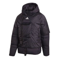 adidas Detachable hooded waterproof Down Jacket Black FT2421