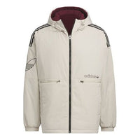 adidas Origianls Reversible Warm Cotton Jacket 'White Burgundy' IU4786