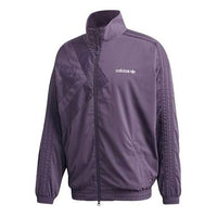 adidas originals logo Printing Stand Collar Sports Jacket Purple GL6157