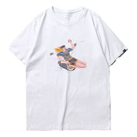 Men's Vans Asian Artist Crossover Series Cartoon Printing Short Sleeve White VN0A4P5JWHT