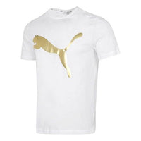 PUMA Classics Logo Metallic Tee 'White' 532787-02