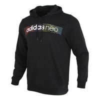 adidas neo M Fav Nn Hd 1 logo Printing Casual Sports Black GM2344