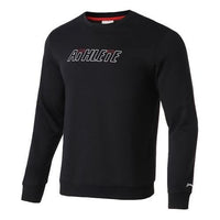 Li-Ning Athlete Logo Fleece Sweatshirt 'Black' AWDQ731-1