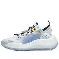 (WMNS) Li-Ning Badfive Dazzle mid 'White Blue' AGBR042-1