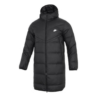 Nike Hooded Puffer Long Coat 'Black' DV1134-010