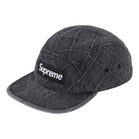 Supreme FW23 Week5 Punched Denim Camp Cap 'Black' SUP-FW23-2320