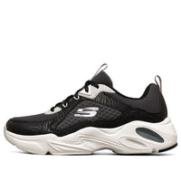(WMNS) Skechers Stamina Airy Low-Top Running Shoes Black/White 149622-BKW