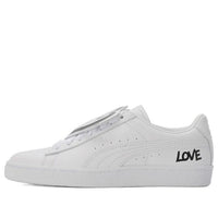 (WMNS) PUMA Basket Badge HNDWRTTN 'White' 370190-01