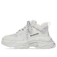 Balenciaga Triple S 'Faux Fur - Grey' 668563W3CQ51210
