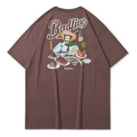 Li-Ning BADFIVE Basketball Series Back Sports Short Sleeve 'Brown' AHSQ803-2